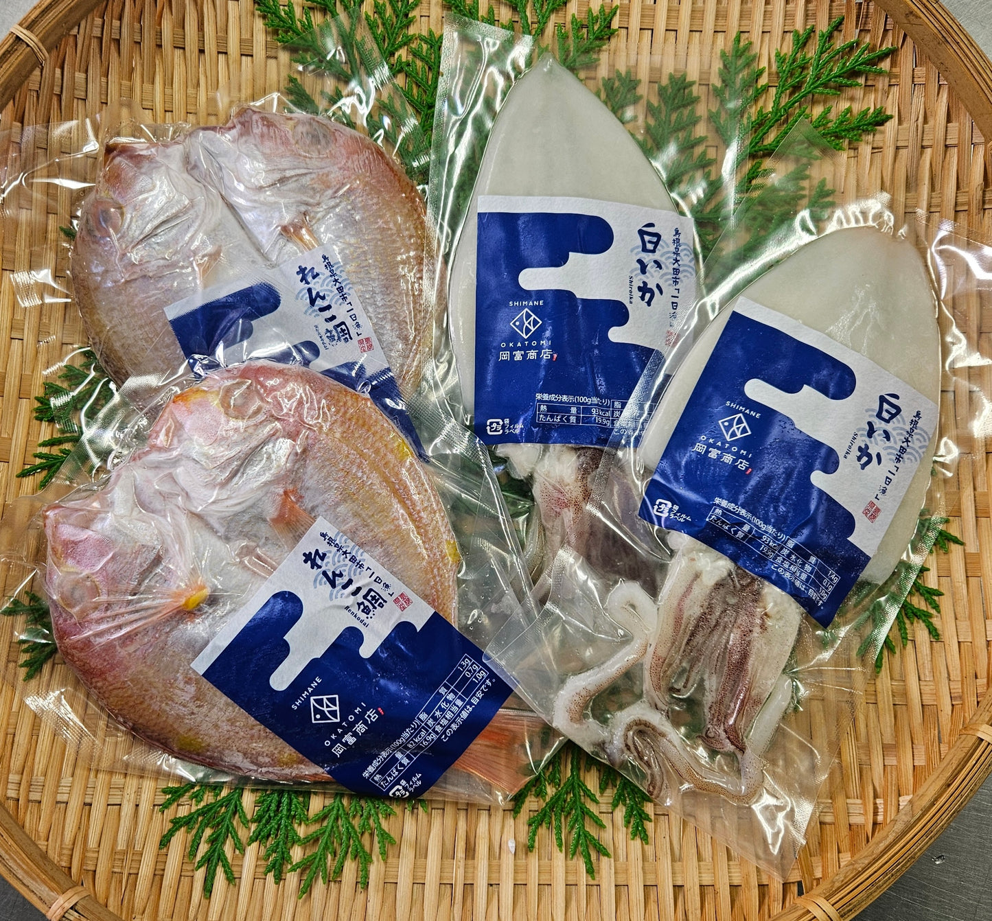 れんこ鯛と白いかの干物(れんこ鯛:161〜180g・白いか:101〜130g)