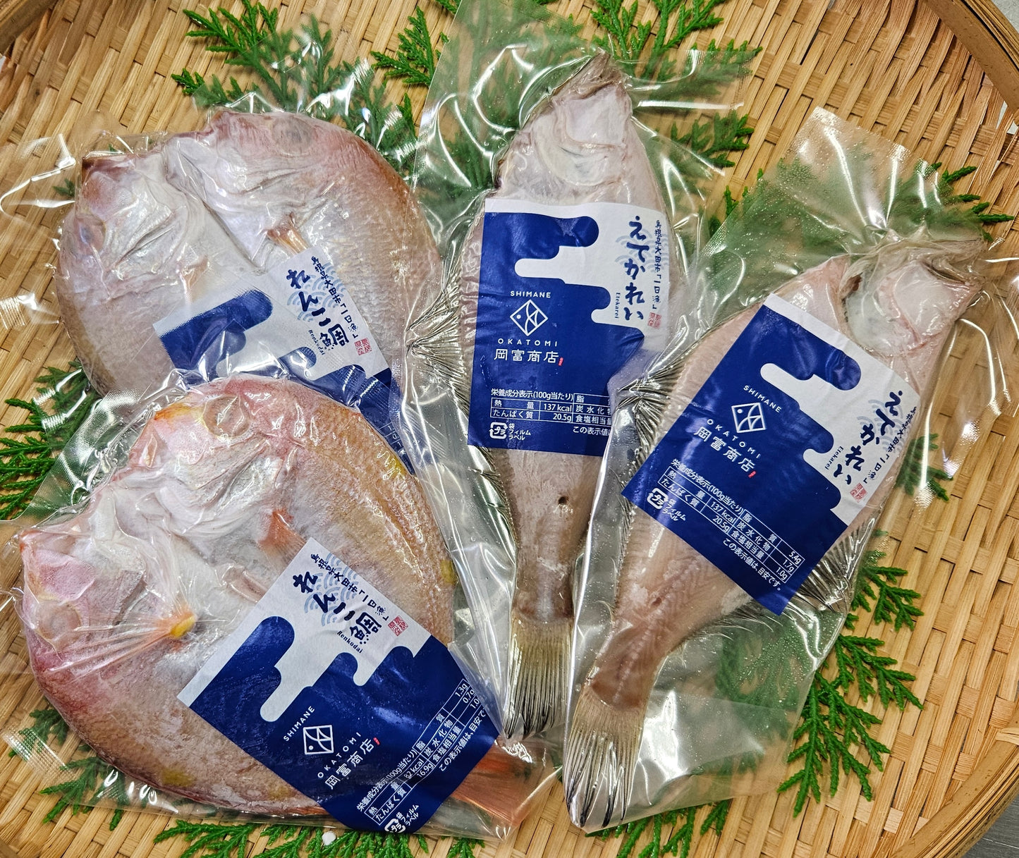 れんこ鯛とエテカレイの干物(れんこ鯛:161〜180g・エテカレイ:131〜150g)