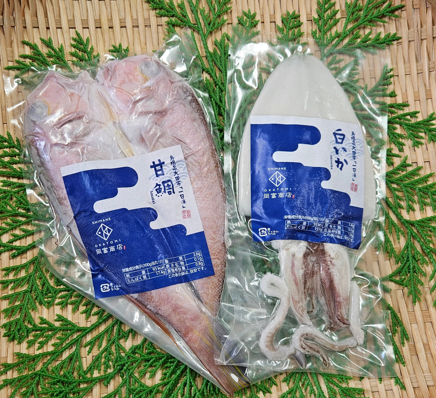 甘鯛と白いかの干物(甘鯛:1尾201〜225g・白いか:101〜130g)