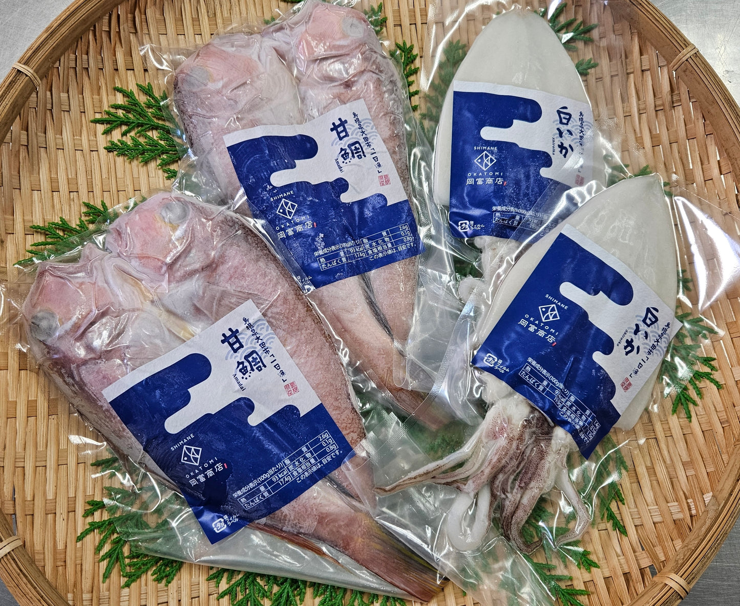 甘鯛と白いかの干物(甘鯛:1尾201〜225g・白いか:101〜130g)