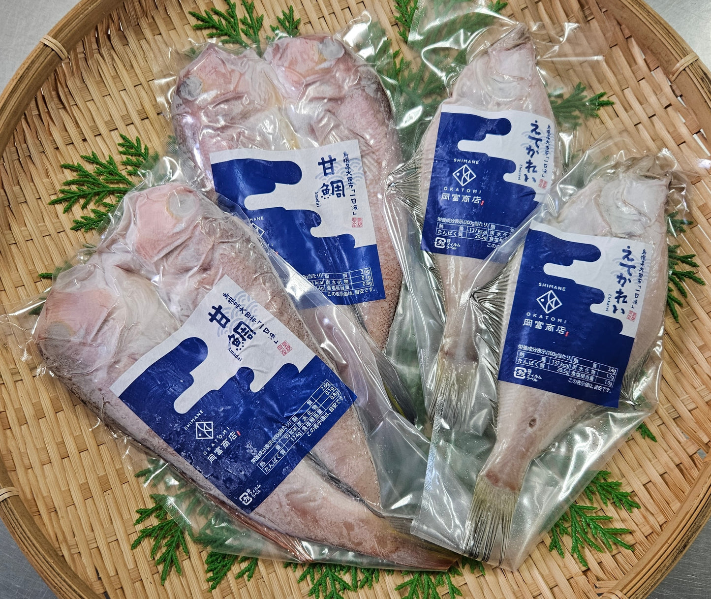 甘鯛とエテカレイの干物(甘鯛:1尾201〜225g・エテカレイ:131〜150g)