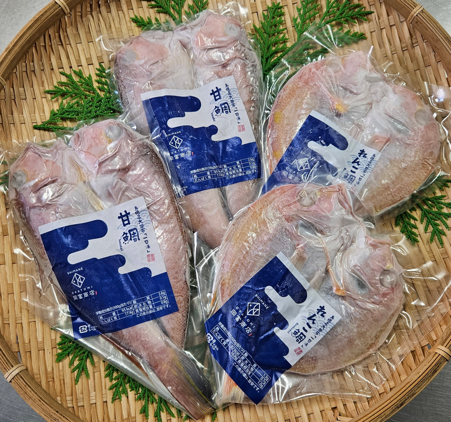 甘鯛とれんこ鯛の干物(甘鯛:1尾201〜225g・れんこ鯛:1尾161〜180g)