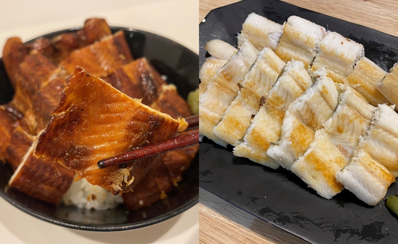 あなご一夜干し・蒲焼セット 一夜干し1尾200g/蒲焼1尾180g (島根県産)