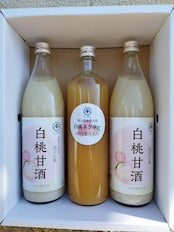 白桃ネクター&甘酒セット（ノンアルコール）